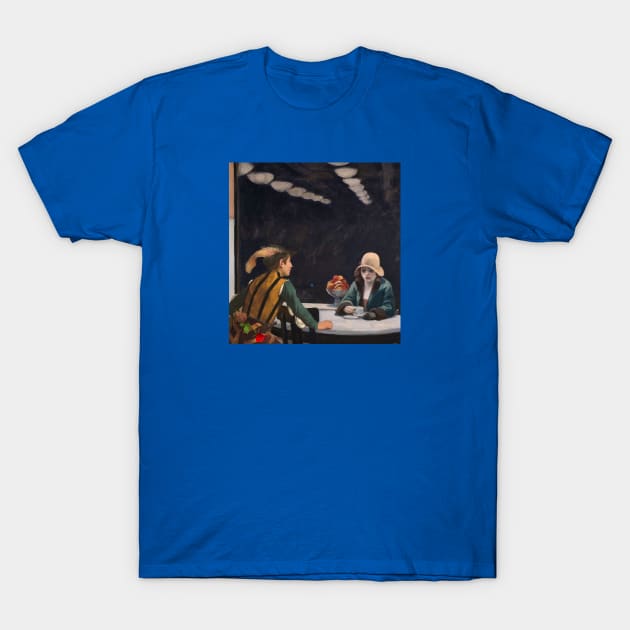 Caravaggio and Hopper T-Shirt by Illusory contours